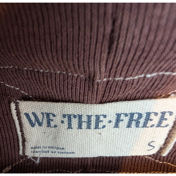 We The Free Sage Layering Long Sleeve Top 90s Boho Grunge Indie Mocha Brown SML - Picture 7 of 10